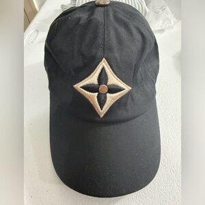 Black Louis Vuitton Day Cap